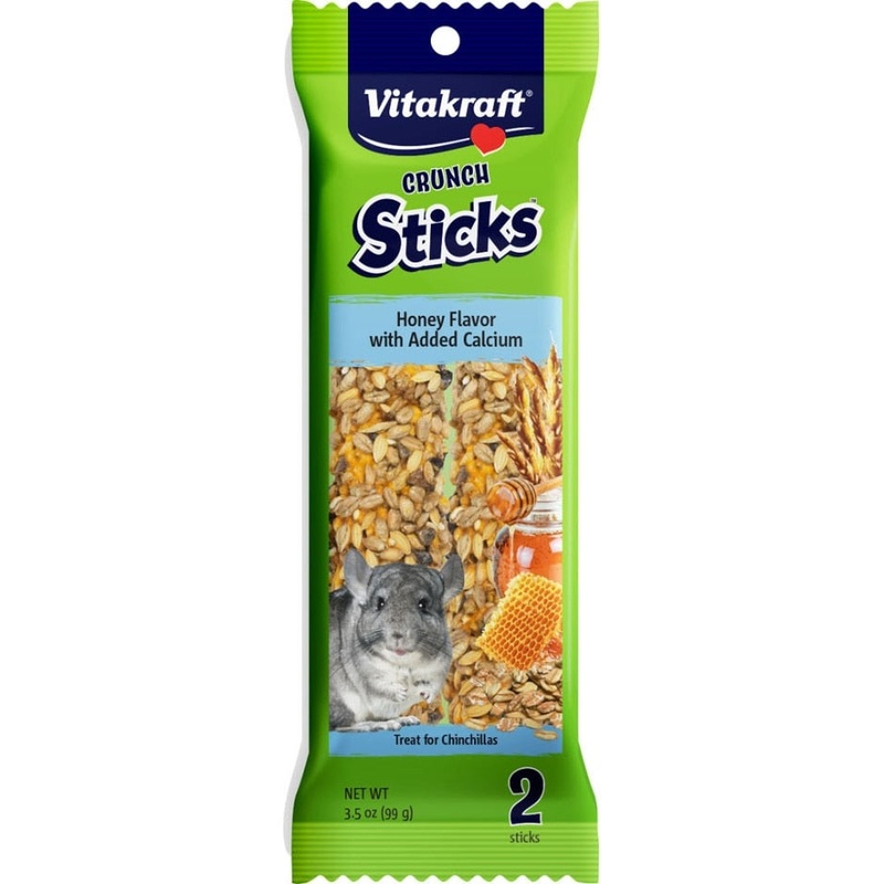 CRUNCH STICKS W/ADDED CALCIUM FOR CHINCHILLAS 3.5 OZ/2 PACK