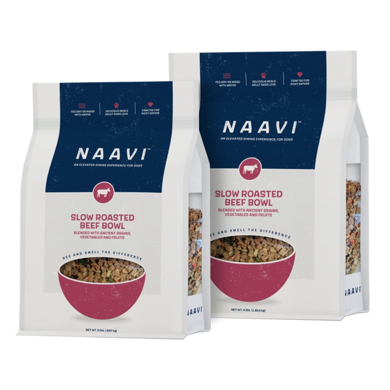Naavi Slow Roasted Beef Bowl for Dogs