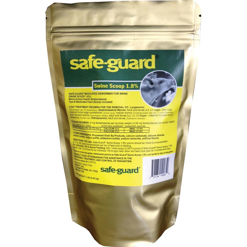 Safeguard Swine Dewormer 1.8% 1 lb