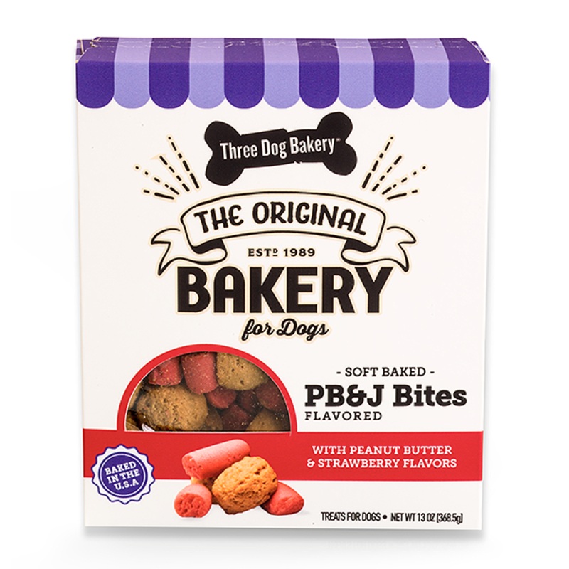 Soft Baked Classic Cookie Bites Peanut Butter & Strawberry Jelly Dog Treats 13oz
