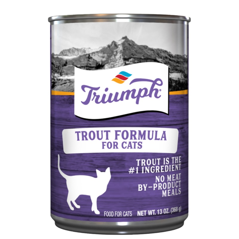 Triumph Trout Formula Cat Food 13oz can