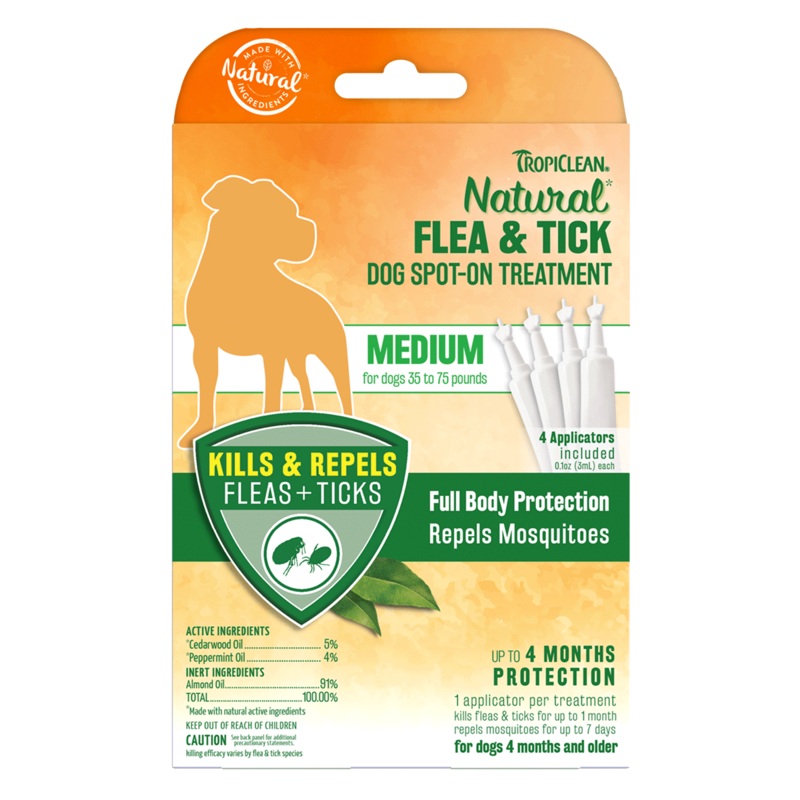 TropiClean Natural Flea & Tick Spot-On Treatment Small Dog
