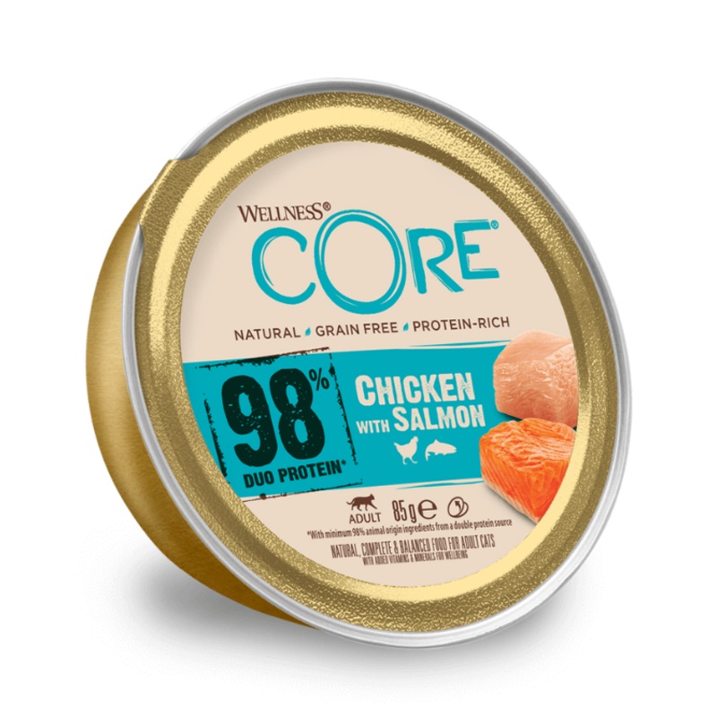 Wellness Core 98% Chicken &  Salmon – 85g 1 Pouch