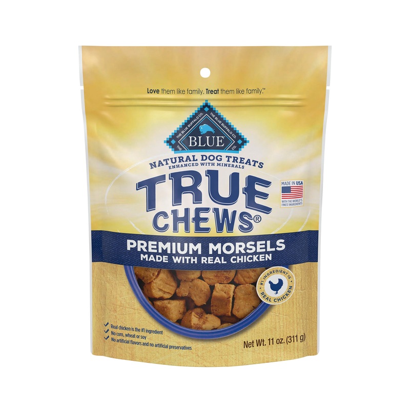 Blue Buffalo True Chews Premium Morsels Natural Dog Treats, Chicken 11 oz. bag 11 oz.