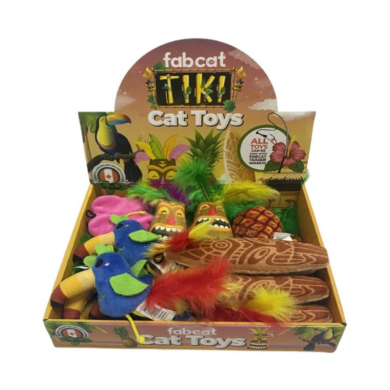 fabdog Fabcat Tiki Cat Toys