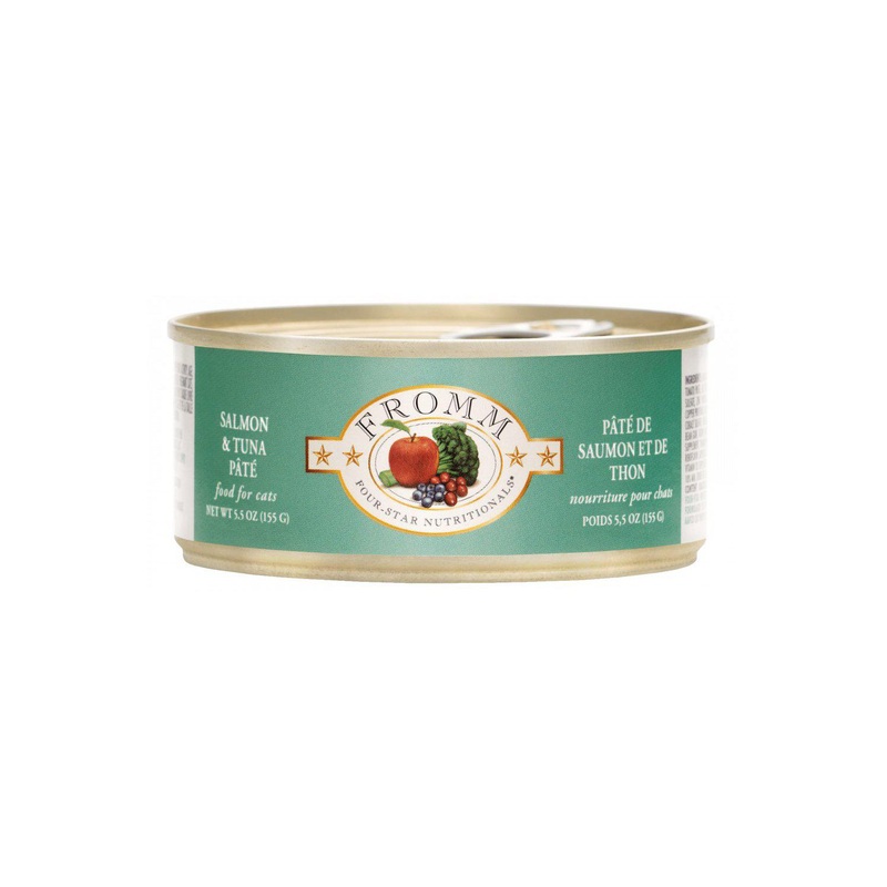 Fromm Four-Star Salmon and Tuna Pate Wet Cat Food 5.5 oz
