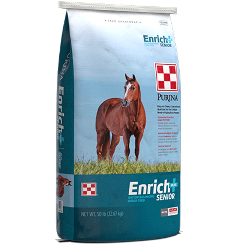 Purina Enrich Plus Senior Horse Feed 50 Lb