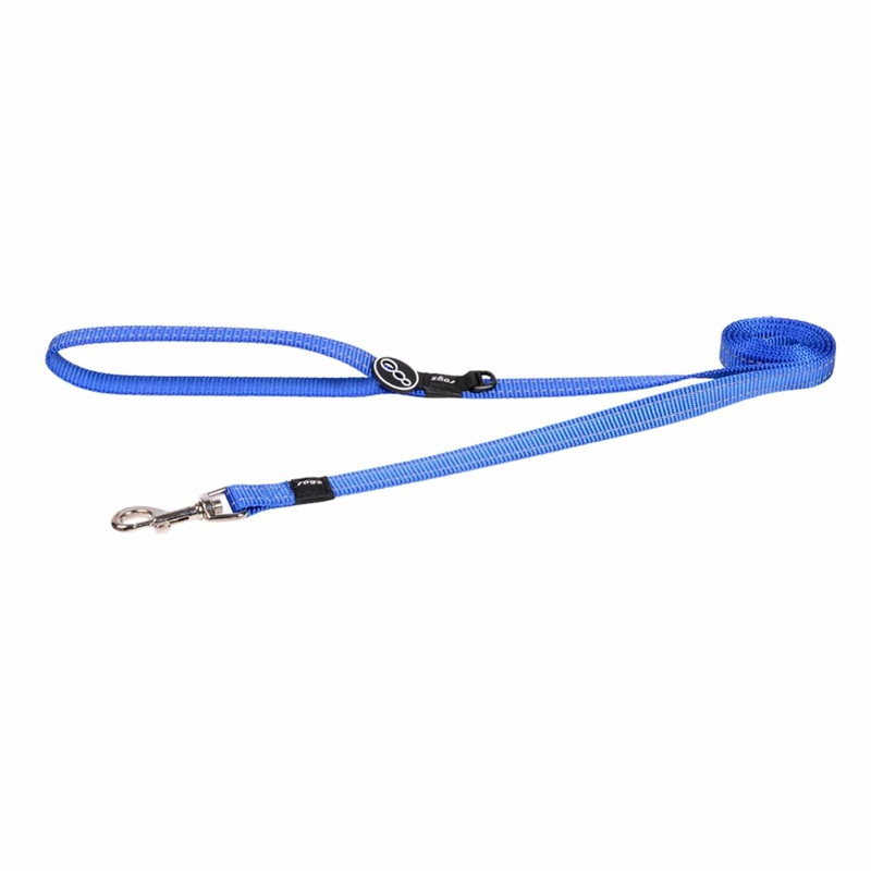 Rogz Utility Classic Lead  Durable Everyday Dog Lead with Reflective Stitching and Comfort Grip Red Small