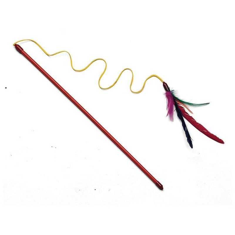 SPOT FEATHER DANGLER TEASER WAND 18 IN