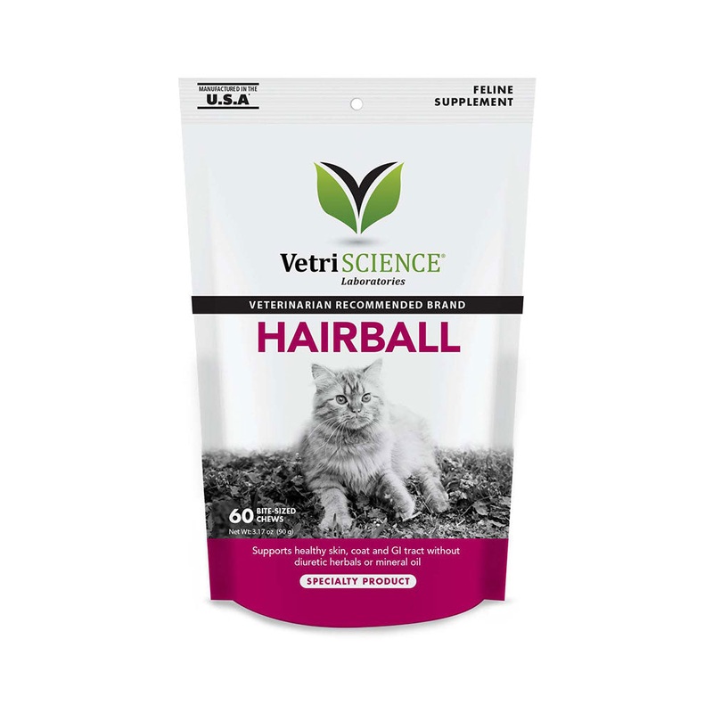 Vetri-Science Laboratories Hairball Cat Chews 60 Count