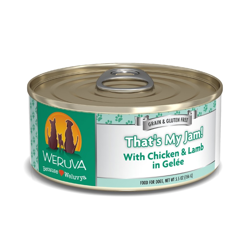Weruva Classic Dog food 5.5oz Can That’s My Jam with Chicken & Lamb