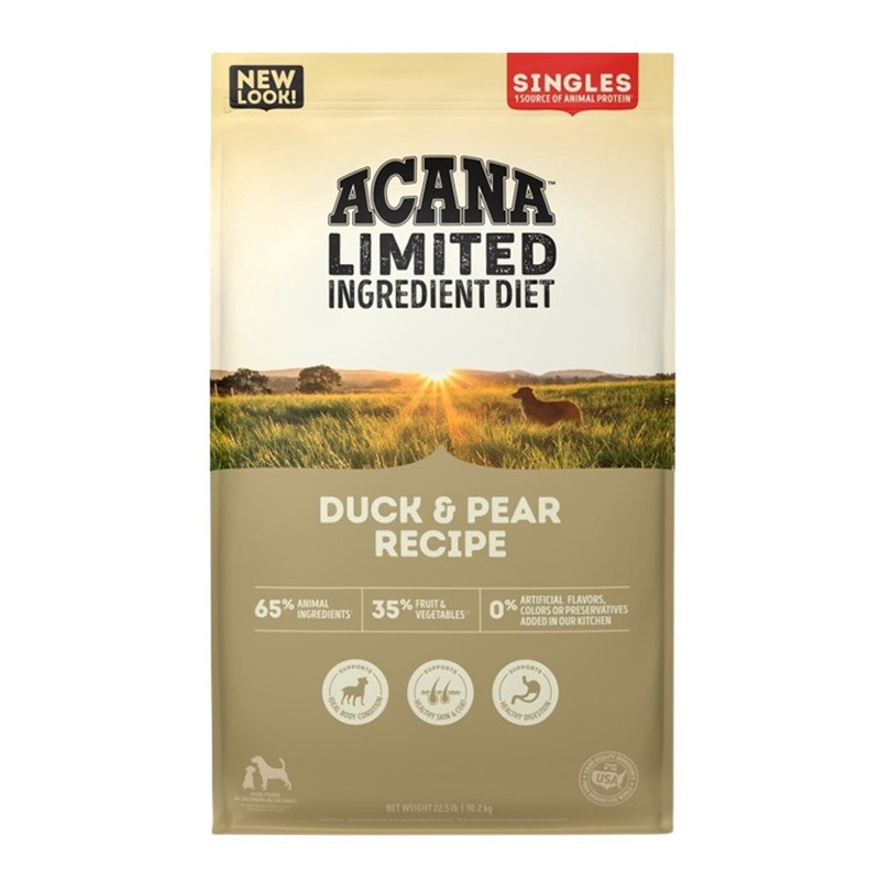 Acana Singles – Duck & Pear Dry Dog Food 4.5lb