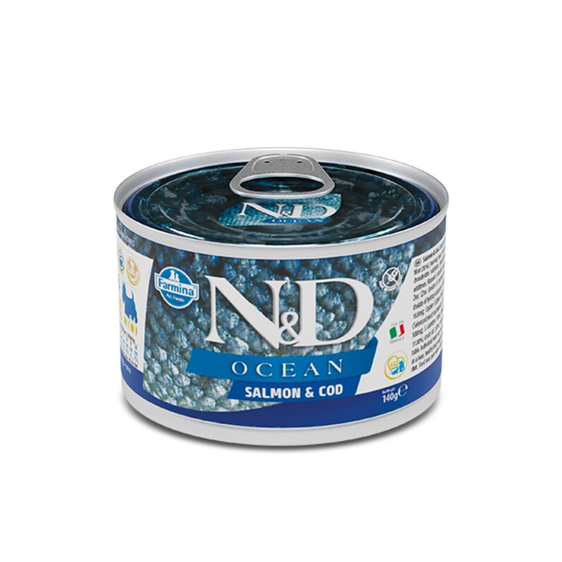 Farmina N&D Ocean Salmon & Cod Recipe Adultt Mini Wet Dog food