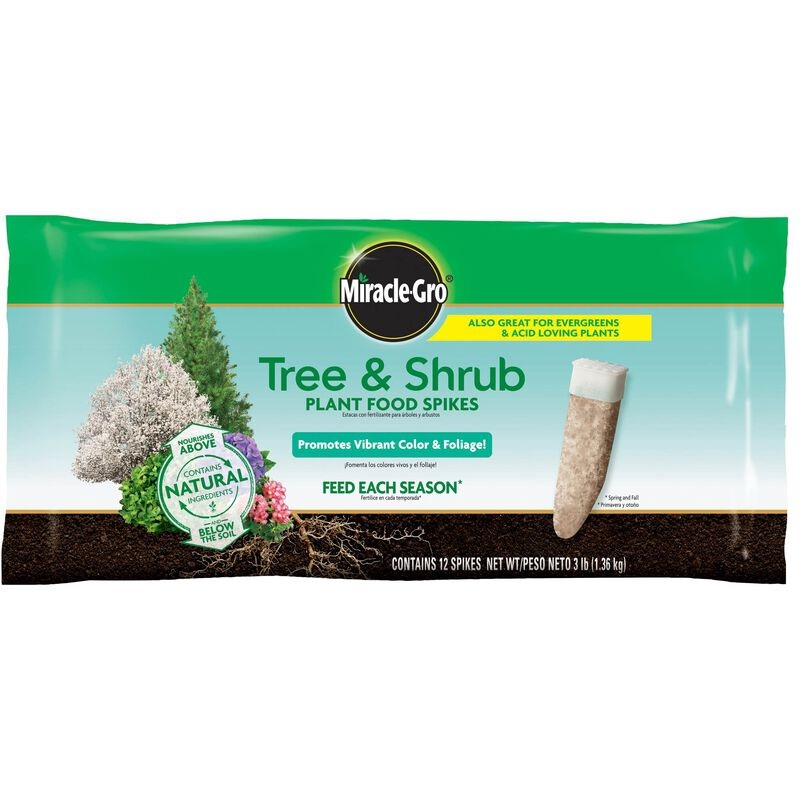 Miracle-Gro Tree & Shrub Plant Food Spikes 3 lb 3 lb