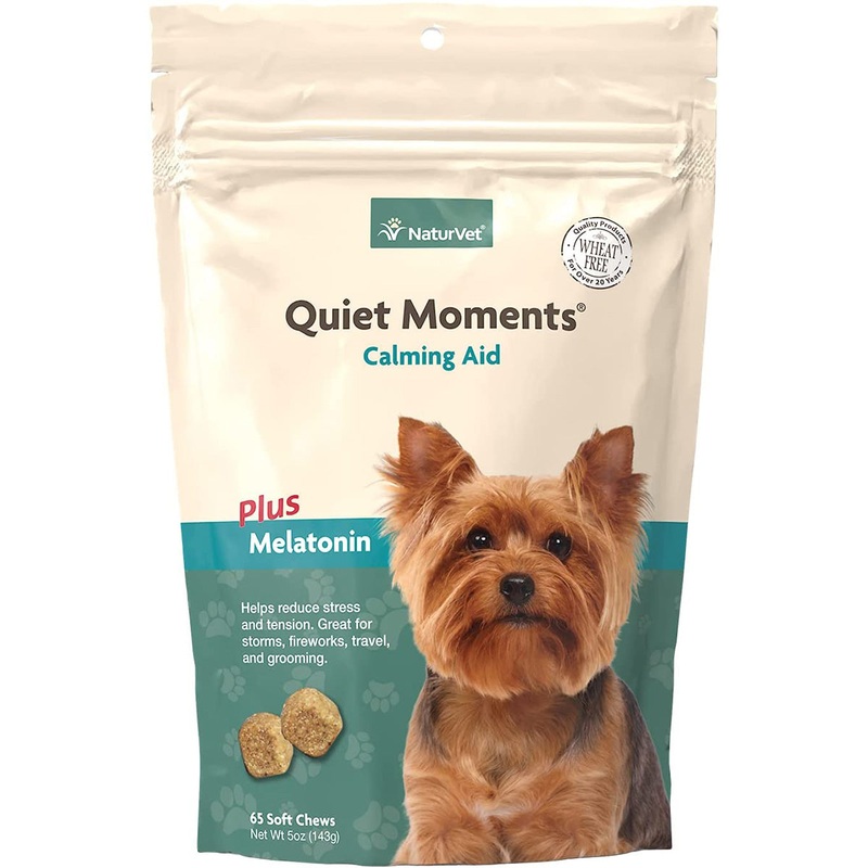 NaturVet Quiet Moments Calming Aid Dog Supplement 65ct