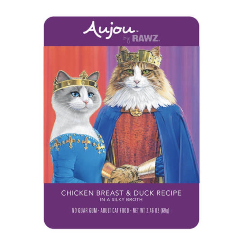 Rawz Aujou Chicken Breast & Duck Wet Cat Food 2.46 oz