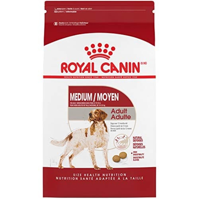 Royal Canin Medium Adult Formula Dry Dog Food 17 lb