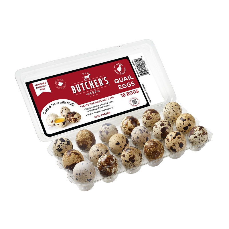 The Butchers Pup Quail Eggs For Dogs and Cats Treats 18 Count