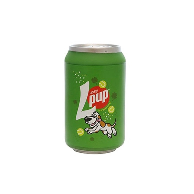 Tuffy’s Silly Squeaker Soda Can Lucky Pup Interactive Play Pet Dog Toy