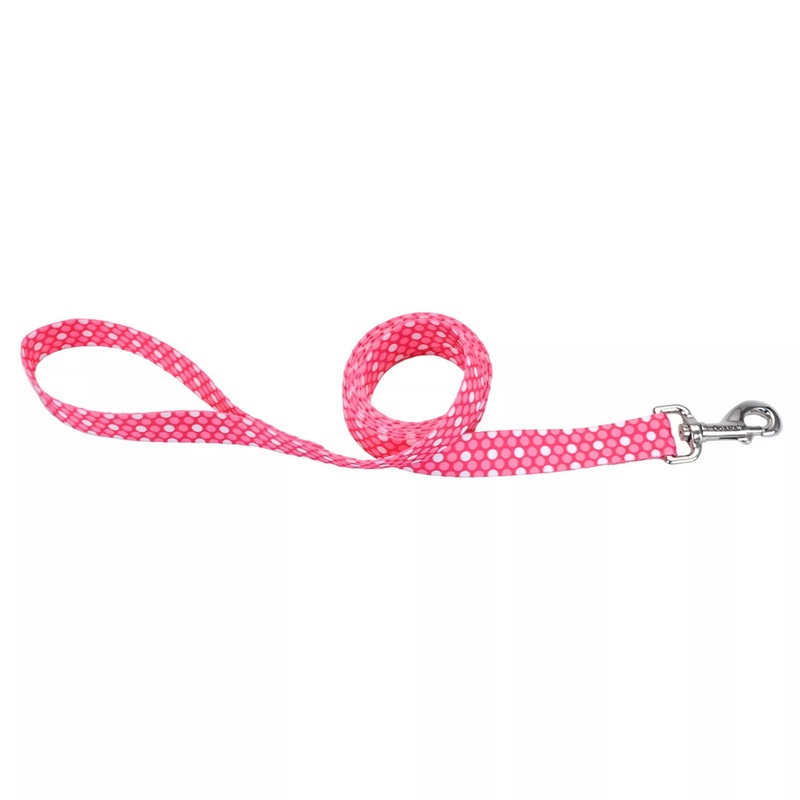 Coastal Pet Products Styles Dog Leash Pink Dots 1″ x 6′ 1″ x 6′ Pink Dots