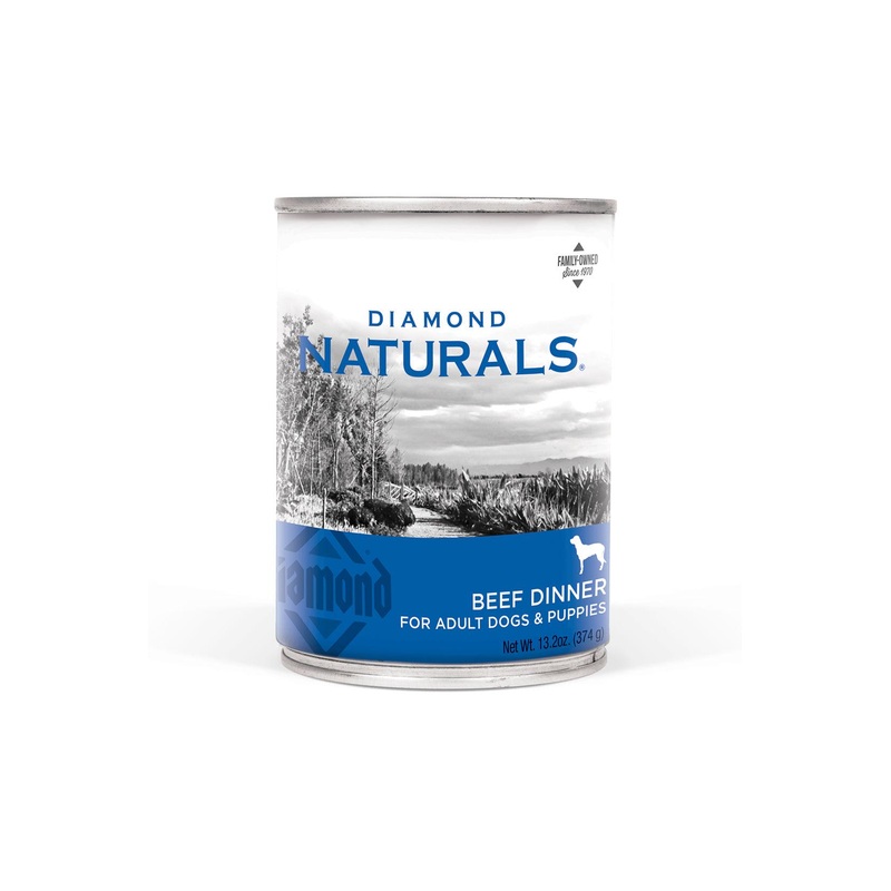 Diamond Naturals Beef Dinner Wet Dog Food 13.2 oz