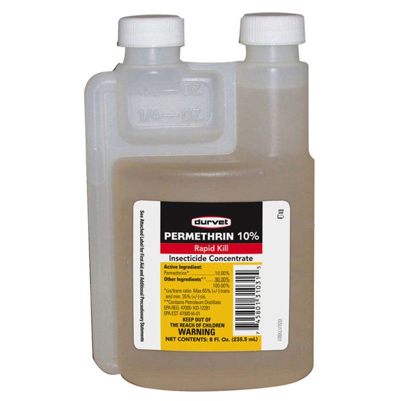 Durvet Permethrin 10% Insecticide Concentrate 8 oz
