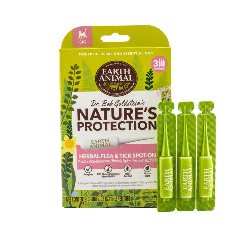 Earth Animal Nature’s ProtectionTM Flea & Tick Herbal Spot-On For Cats