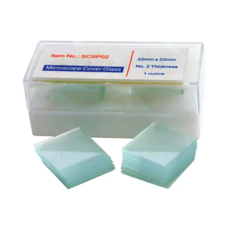 Glass or Plastic Cover Slips for Slides, 22 x 22 Millimeters, Pack of 100 GCS22X22: Pack of 100