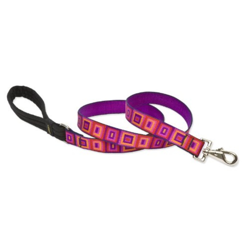Lupine Pet Original Designs Padded Handle Dog Leash 1/2″ 6ft. Bling Bonz