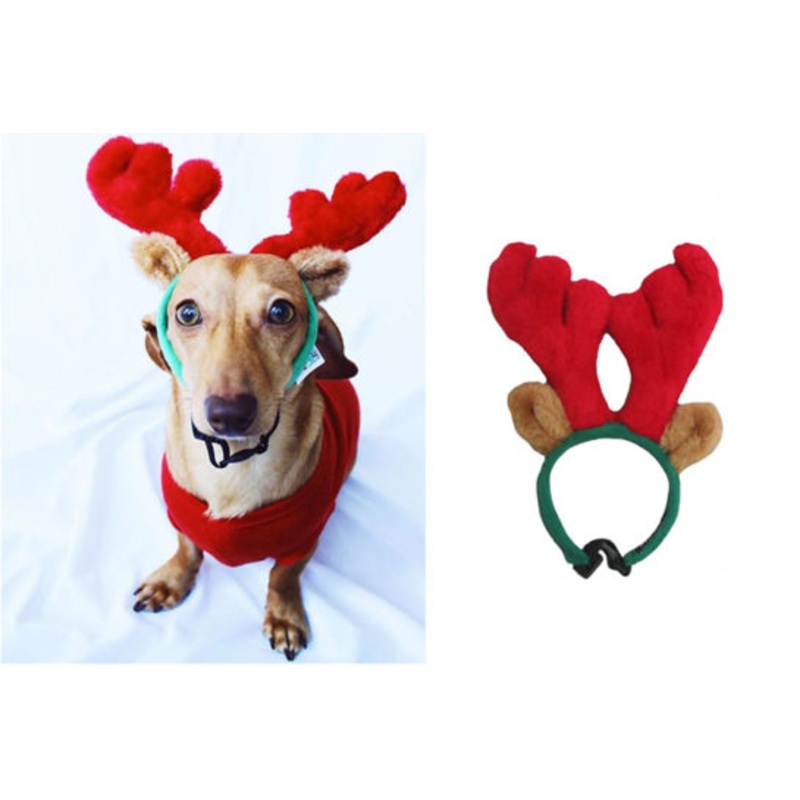 Outward Hound dog-antler-headband