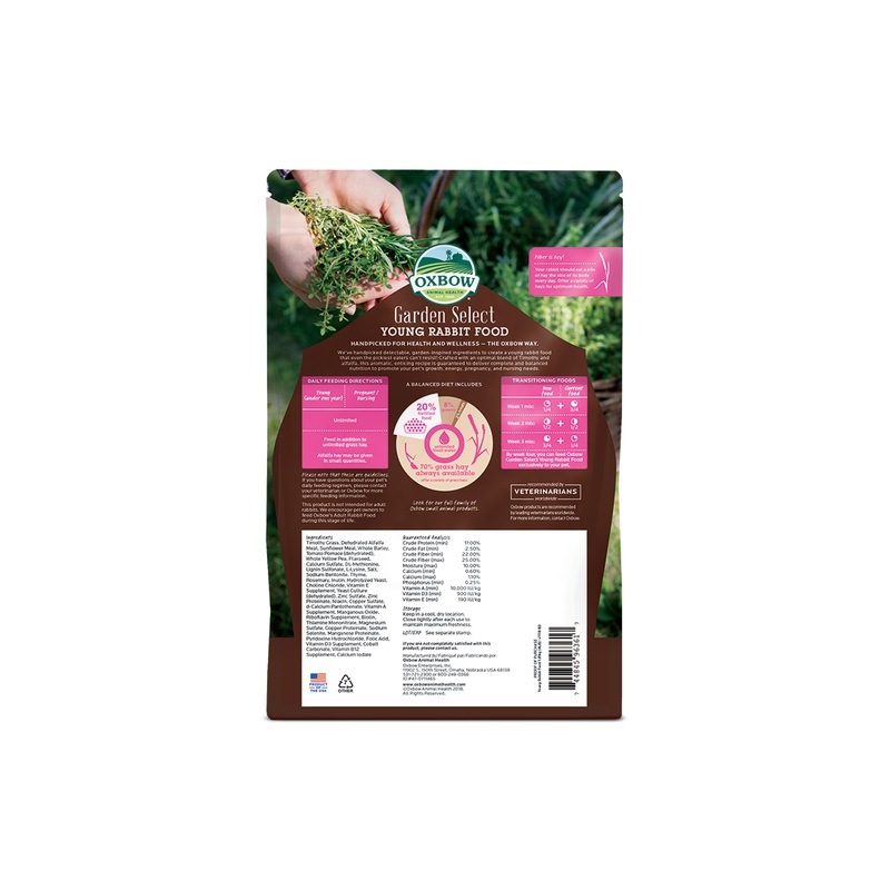 Oxbow Garden Select Young Rabbit Food