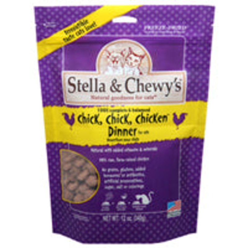 Stella & Chewy’s Chicken Dinner Morsels Grain-Free Freeze-Dried Raw Dry Cat Food, 3,5 oz.