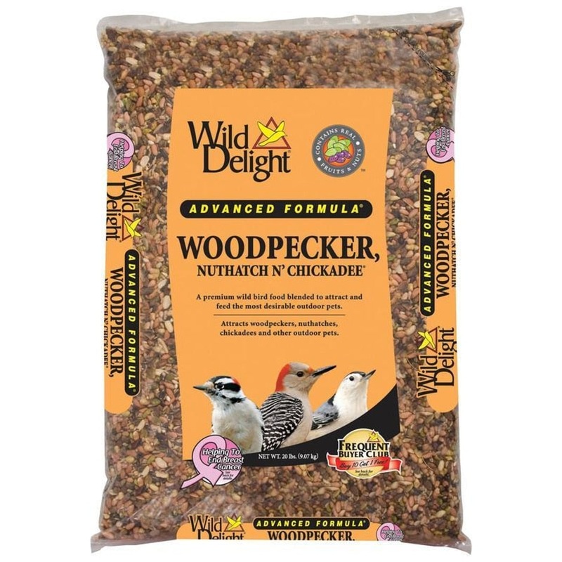 WILD DELIGHT WOODPECKER, NUTHATCH N CHICKADEE FOOD 20 lb