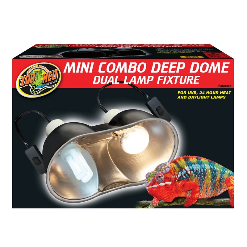 Zoo Med Mini Combo Dual Deep Dome Lamp Fixture