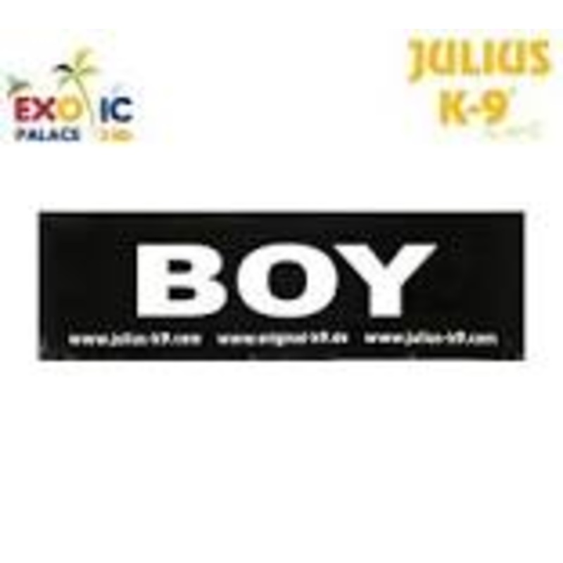 2 Julius-K9 Velcro stickers S, Boy