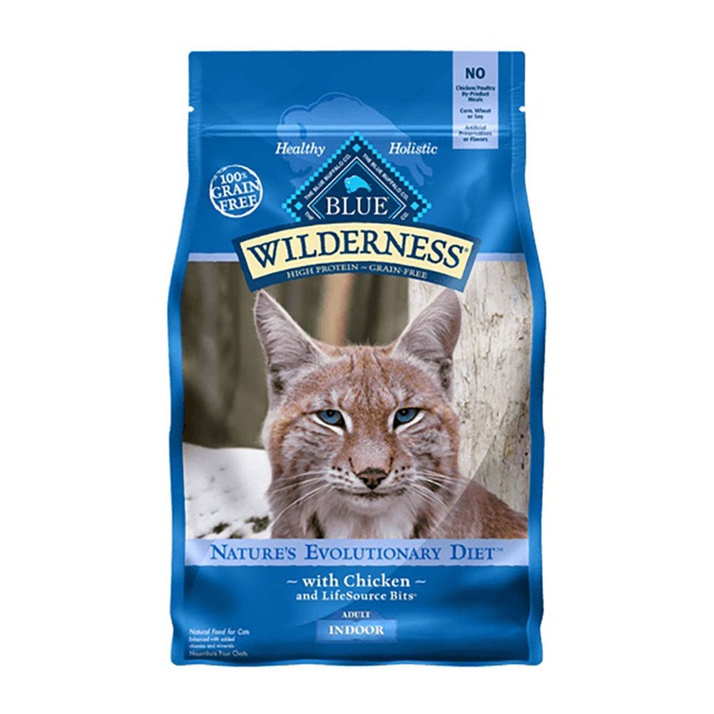 Blue Buffalo Wilderness Nature’s Evolutionary Diet Indoor Grain Free Chicken Adult Cat Food 5 Lbs