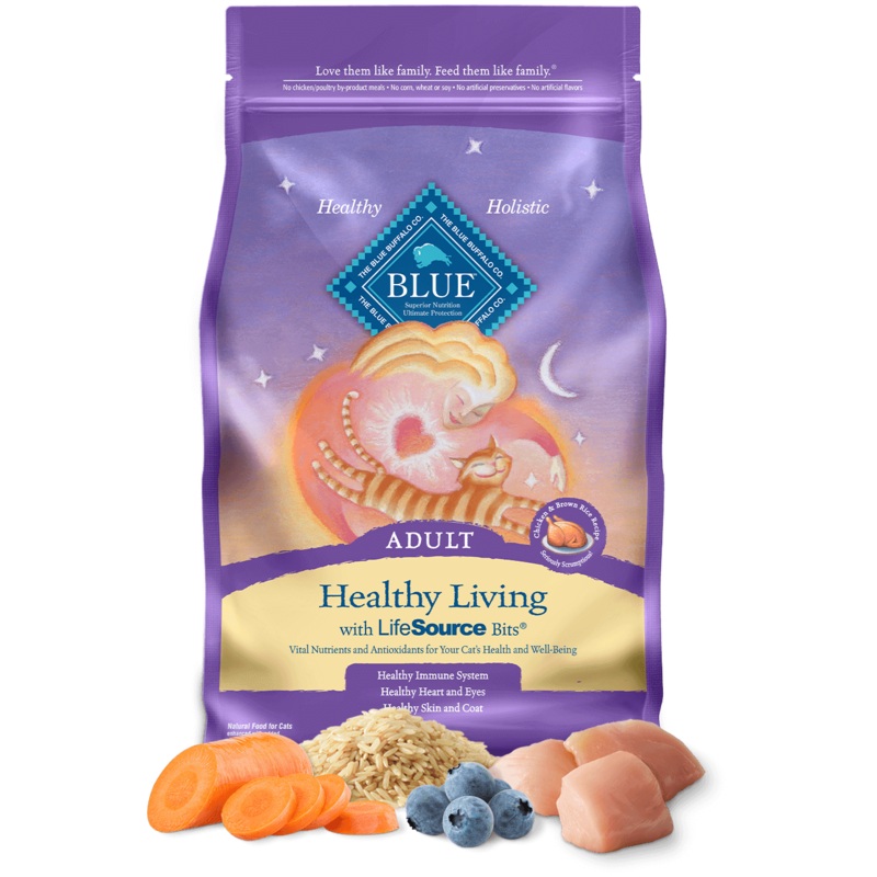 BLUE Healthy Living Adult Cats Chicken and Brown Rice Recipe