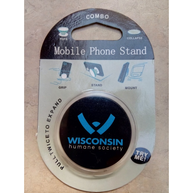 Wisconsin Humane Society Pop Phone Stand Black