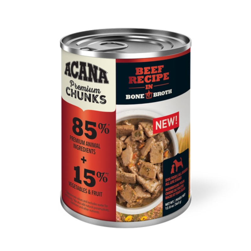 ACANA Beef Recipe in Bone Broth Premium Chunks Wet Dog Food