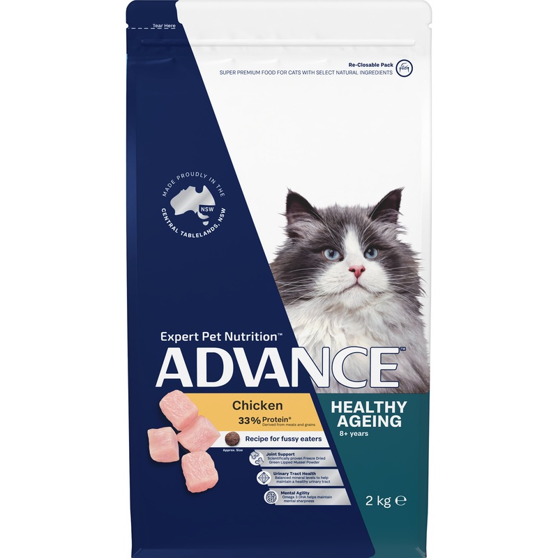 Advance Dry Cat Adult Healthy Ageing Chicken 2kg 2kg
