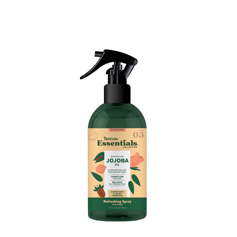 Tropiclean Essentials Jojoba Deodorizing Spray for Dogs