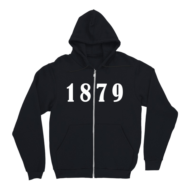 WHS 1879 Logo Zip-Up Hoodie Black Small (S)