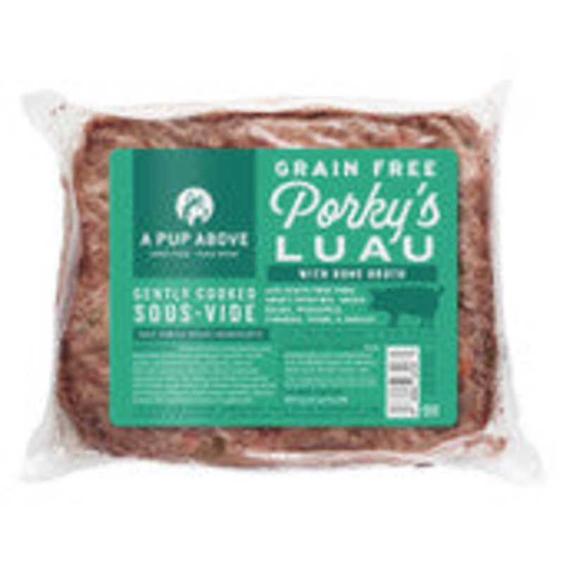 A Pup Above Gently Cooked Grain Free Porky’s Luau w/ Bone Broth Frozen Dog Food 1lb