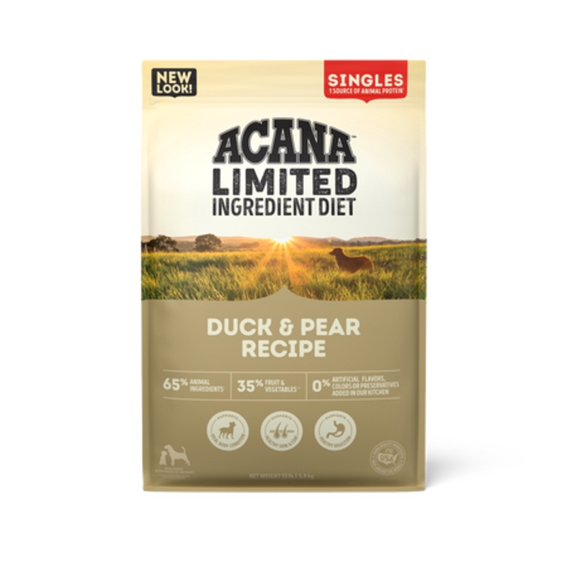ACANA Singles Limited Ingredient Dry Dog Food Duck & Pear Recipe 13-lb