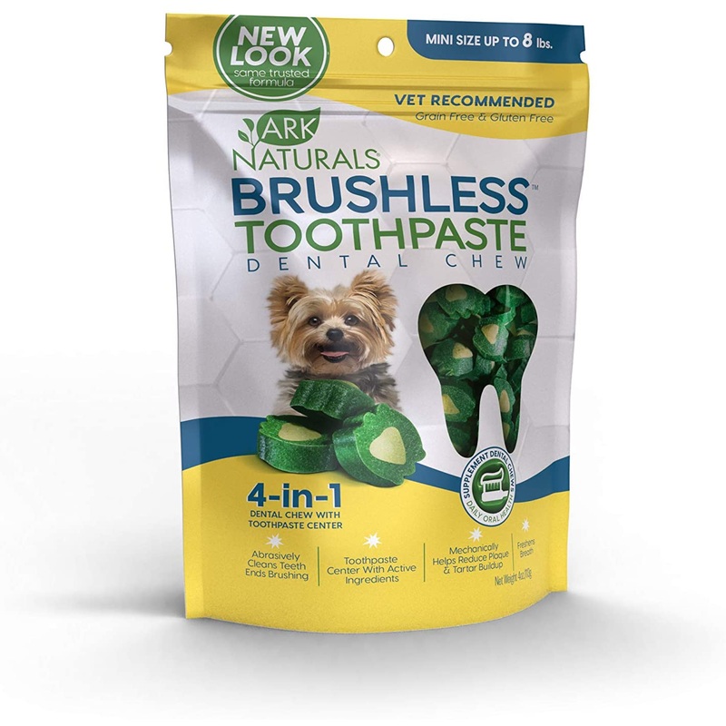 Ark Naturals Brushless Toothpaste Dental Chews – Mini