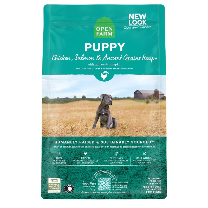 Chicken, Salmon & Ancient Grains Puppy Food (22lb)  | Open Farm