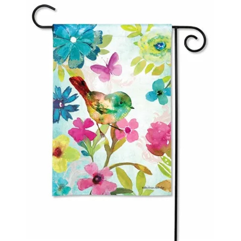 Curious Bird Garden Flag