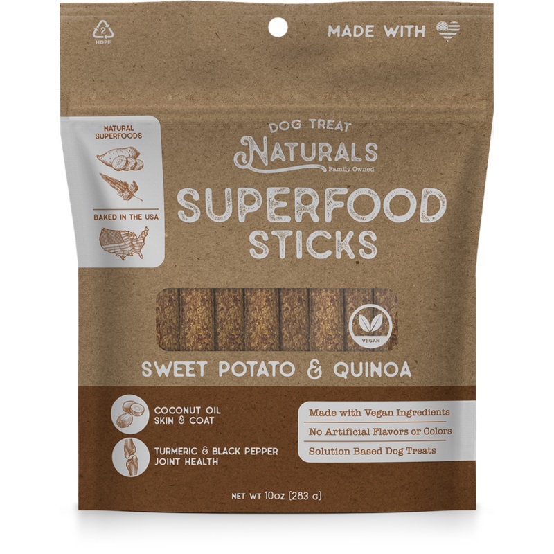 Dog Treat Naturals Sweet Potato & Quinoa Superfood Sticks Dog Treats 10 oz