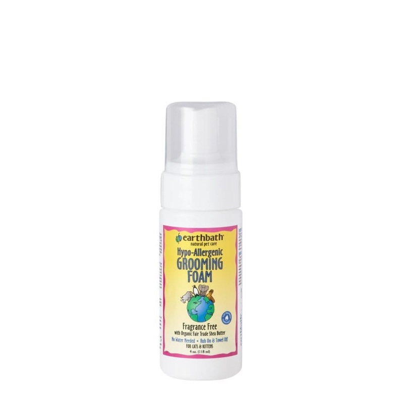 Earthbath Hypoallergenic Waterless Grooming Foam for Cats