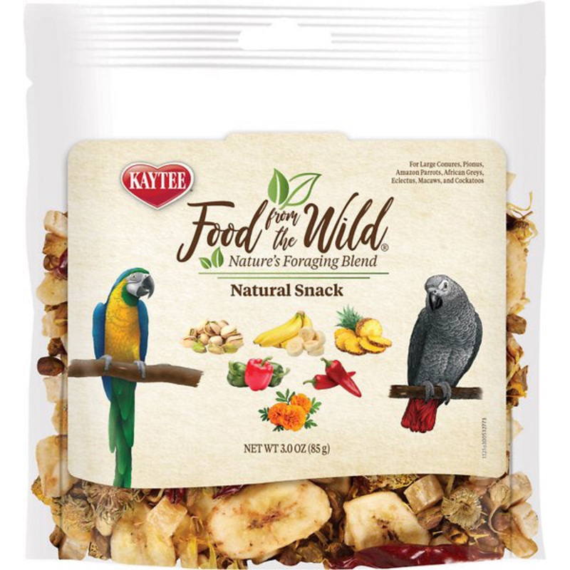 Food From The Wild Natural Snack Treats for Medium & Large Birds 3oz